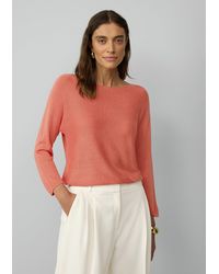 S.oliver - Feinstrickpullover mit Glitzergarn und Fledermausärmeln - Lyst