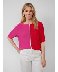 S.oliver - Feiner Strickshirt in Colour-Blocking-Optik - Lyst