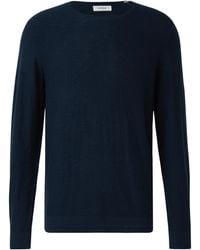 S.oliver - Strickpullover Mit Flammgarnstruktur Und Rollkante - Lyst