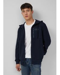 S.oliver - Sportive Hoodie-Sweatjacke im Fabricmix - Lyst