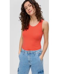 S.oliver - Basic Top aus Jersey - Lyst