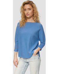 S.oliver - Weicher Pullover mit Struktur und 3/4-Fledermausärmeln - Lyst