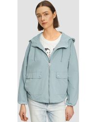 S.oliver - Leichte Outdoor-Jacke im Relaxed Fit mit Fledermausärmeln und Kapuze - Lyst