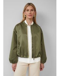 S.oliver - Satinierter Oversize-Blouson mit elastischem Saum - Lyst