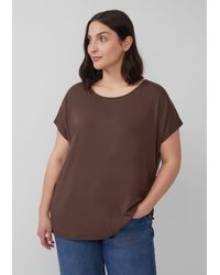 S.oliver - Fließendes Jersey-Shirt mit überschnittenen Schultern - Lyst