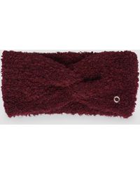 S.oliver - Stirnband aus Bouclé-Strick mit Twist-Detail - Lyst