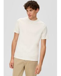 QS - T-Shirt aus Baumwolle - Lyst