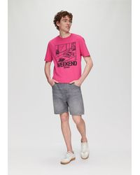 QS - Kurze Jeans-Jogger / Regular Fit / Mid Rise / Baumwollstretch - Lyst