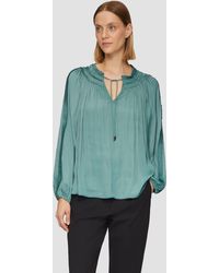 S.oliver - Tunika-Bluse mit Rüschen-Details - Lyst