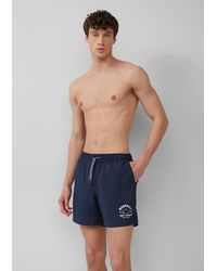 S.oliver - Badeshorts mit Artwork und Eingrifftaschen - Lyst