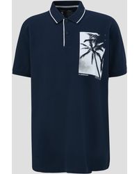 S.oliver - Poloshirt aus Baumwolle mit Frontprint - Lyst