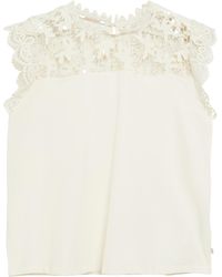 QS - Top Mit Spitze - Lyst