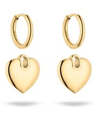 S.oliver - Ohrringe Mit Herz-Detail - Lyst