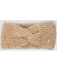 S.oliver - Stirnband aus Bouclé-Strick mit Twist-Detail - Lyst