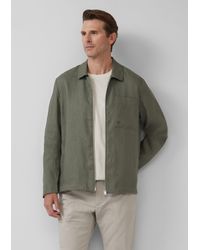 S.oliver - Overshirt aus Leinen mit Eingrifftaschen - Lyst
