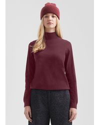QS - Pullover mit Stehkragen aus Viskosemix - Lyst
