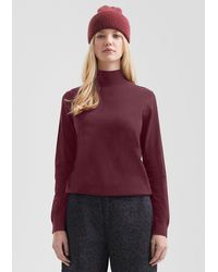QS - Pullover mit Stehkragen aus Viskosemix - Lyst