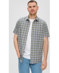 S.oliver - Regular: Kurzarmhemd mit aufgesetzter Tasche - Lyst