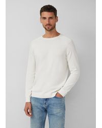 S.oliver - Pullover aus Moulinéstrick mit Crew Neck und Raglanärmeln - Lyst
