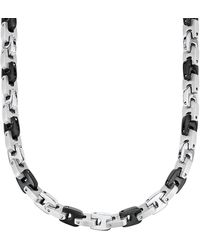 S.oliver Halskette mit Matt-/Glanz-Effekten - Blau