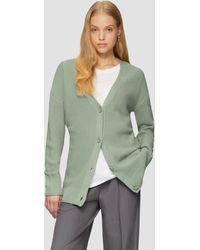 QS - Lange Strickjacke mit Strukturmuster - Lyst