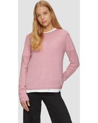 QS - Weicher Strickpullover mit Ajour-Detail - Lyst