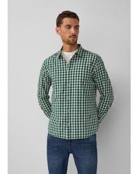 S.oliver - Regular Fit: Kariertes Baumwoll-Hemd mit Kentkragen - Lyst