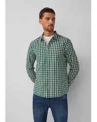 S.oliver - Regular Fit: Kariertes Baumwoll-Hemd mit Kentkragen - Lyst