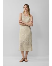 S.oliver - Slim-Fit-Kleid aus Häkelspitze mit Jerseyfutter - Lyst