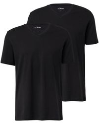 S.oliver - 2Er-Pack Basic-T-Shirts Aus Baumwolle - Lyst