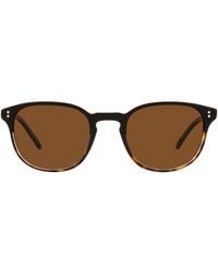 Oliver Peoples - Fairmont 0ov5219s 172257 Round Polarized Sunglasses - Lyst