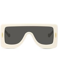 Loewe - Chunky Anagram Lw 40104i 25a Shield Sunglasses - Lyst