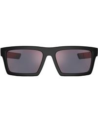 Prada Linea Rossa - Ps 02zsu 1bo10a Flattop Sunglasses - Lyst