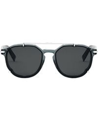 Dior - Blacksuit Ri 45p0 Dm40010i 20d Round Polarized Sunglasses - Lyst