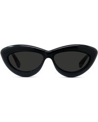 Loewe - Curvy Lw 40096i 01a Cat Eye Sunglasses - Lyst