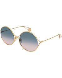 gucci oval web gg sunglasses