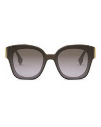 Fendi - Fe 40098 I 48f Square Sunglasses - Lyst