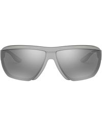 Prada Linea Rossa - Ps 09vs 57307f Wrap Sunglasses - Lyst