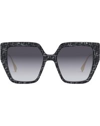Fendi - Baguette Fe 40012u 55b Butterfly Sunglasses - Lyst