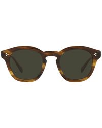 Oliver Peoples Maceo Vintage Square Sunglasses in Brown for Men | Lyst