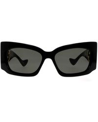 Gucci - GG1412S 001 Wrap Sunglasses - Lyst