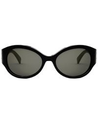 Celine - Triomphe Cl 40271 I 01a Oval Sunglasses - Lyst