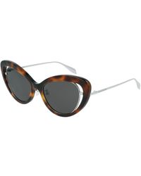 Alexander McQueen - Am0223s 002 Cat Eye Sunglasses - Lyst