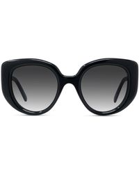 Loewe - Curvy Lw 40100i 01b Butterfly Sunglasses - Lyst