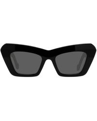 Loewe - Chunky Anagram Lw 40036i 01a Cat Eye Sunglasses - Lyst