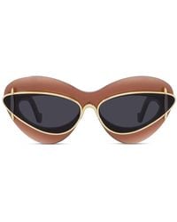 Loewe - Double Frame Lw40119i 66a Cat Eye Sunglasses - Lyst