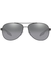 Prada Linea Rossa - 0ps 53ps Aviator Polarized Sunglasses - Lyst