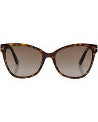 Tom Ford - Ani Ft0844 W 52h Cat Eye Polarized Sunglasses - Lyst