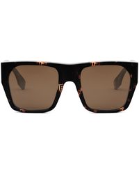 Fendi - Fe 40124 I 55e Flattop Sunglasses - Lyst