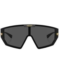 Versace - Ve4461 Gb1/87 Shield Sunglasses - Lyst